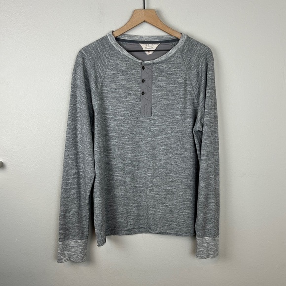 Rag & Bone Long Sleeve Henley Shirt - Picture 2 of 5